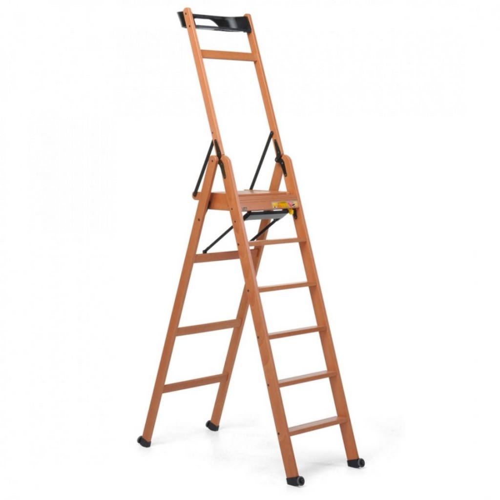 Стремянка La Scala 5  орех