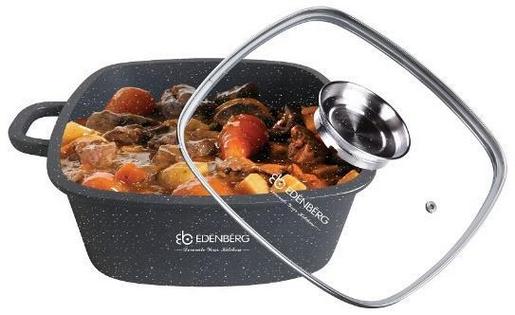 

Сотейник квадратний з кришкою Edenberg 5,5 л EB-8114