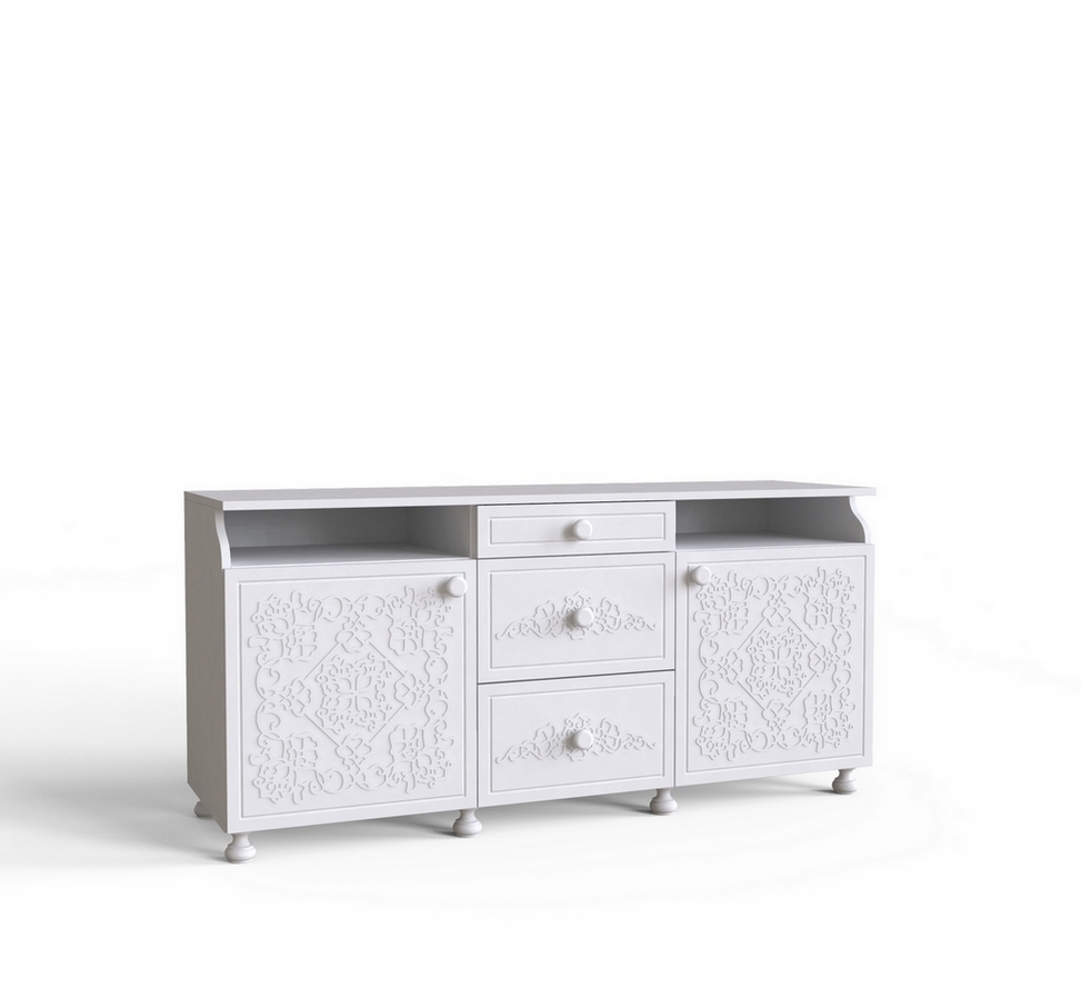 Тумба  под  ТВ  Amelie белый супермат