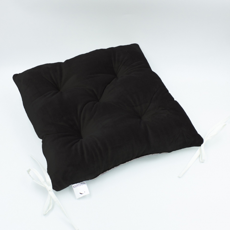 Подушка для стула MirSon 28-0007 Black Velvet 40x40 см Подушка для стула MirSon 28-0007 Black Velvet 40x40 см