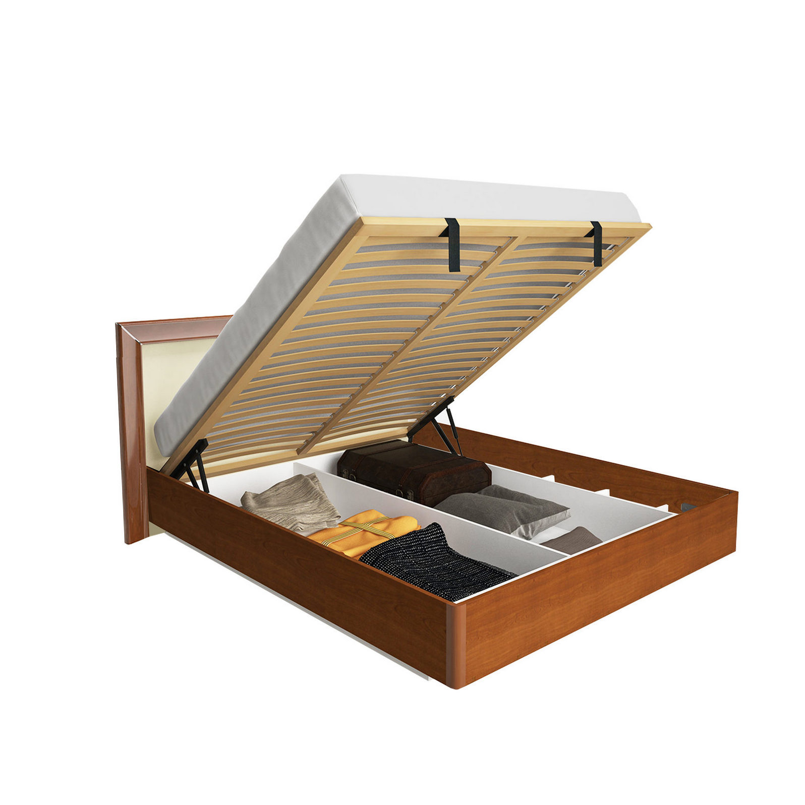 Кровать  Белла Ваниль 160х200 подъемный механизм BL-46-VN Кровать  Белла Ваниль 160х200 подъемный механизм BL-46-VN