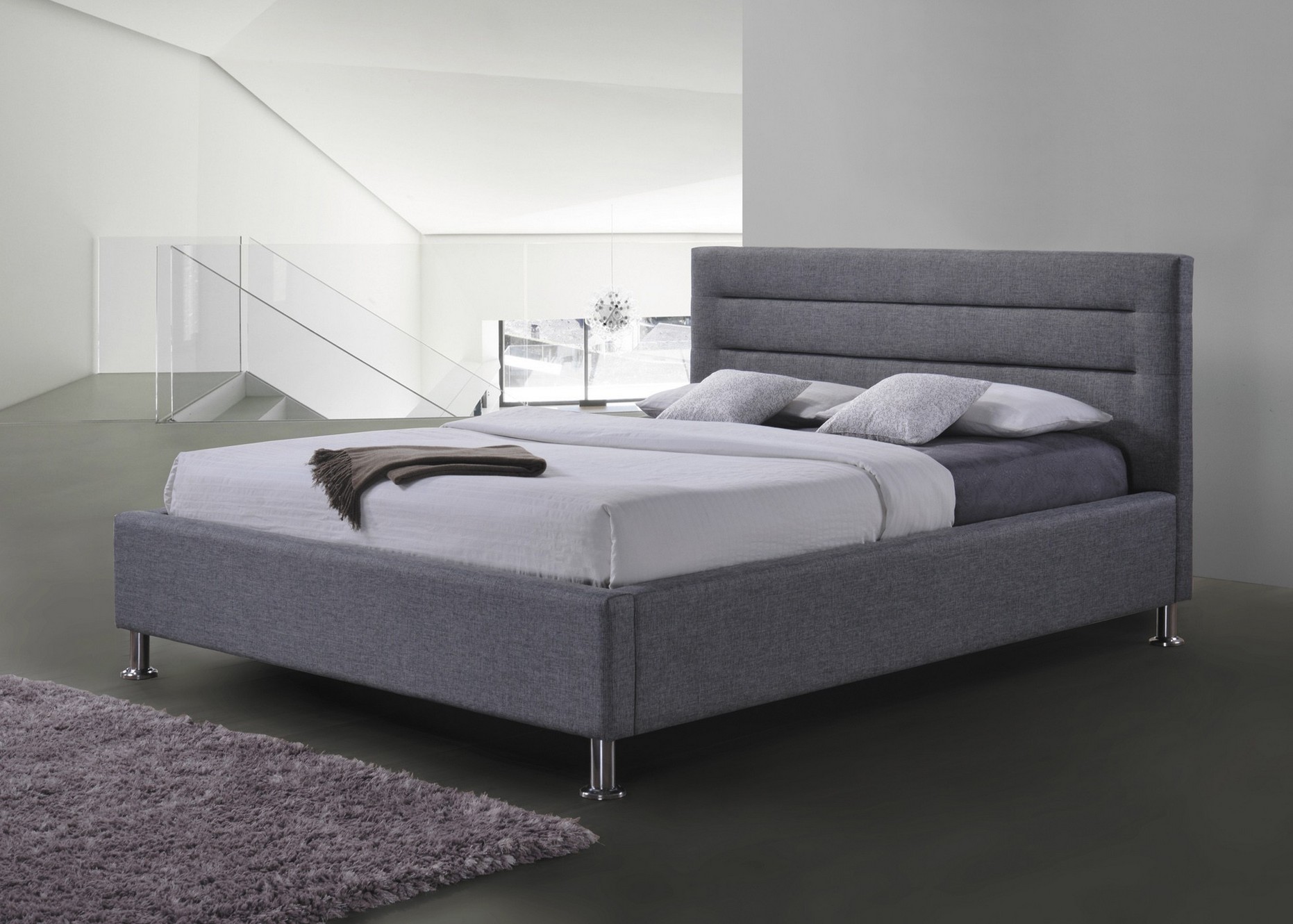 Двоспальне ліжко Liden 160X200 Сірий Двоспальне ліжко Liden 160X200 Сірий