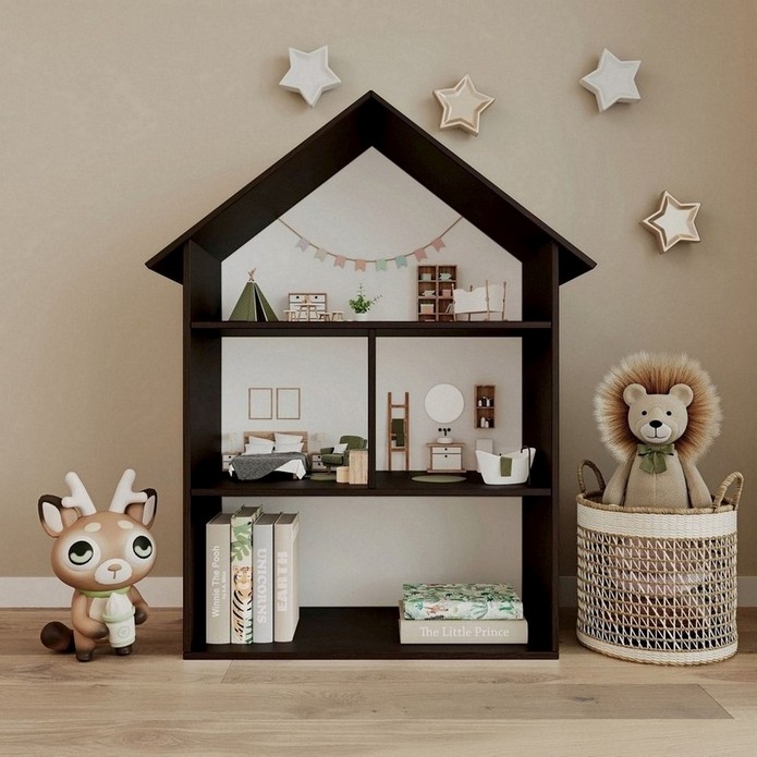 Детский стеллаж-домик DP-8 венге тёмний