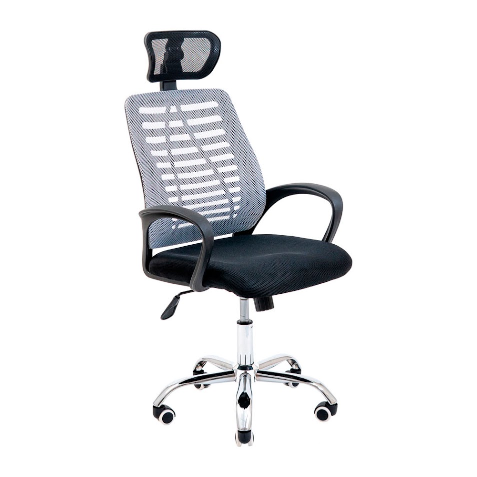 Кресло офисное  Бласт Сетка Черная/Серая ADD0002355