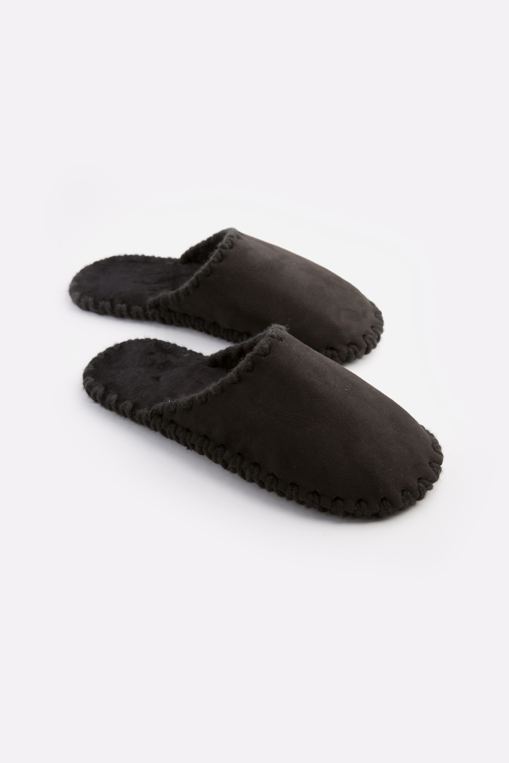 Мужские домашние тапочки Family Story Классические закрытые Черные 30-31 р