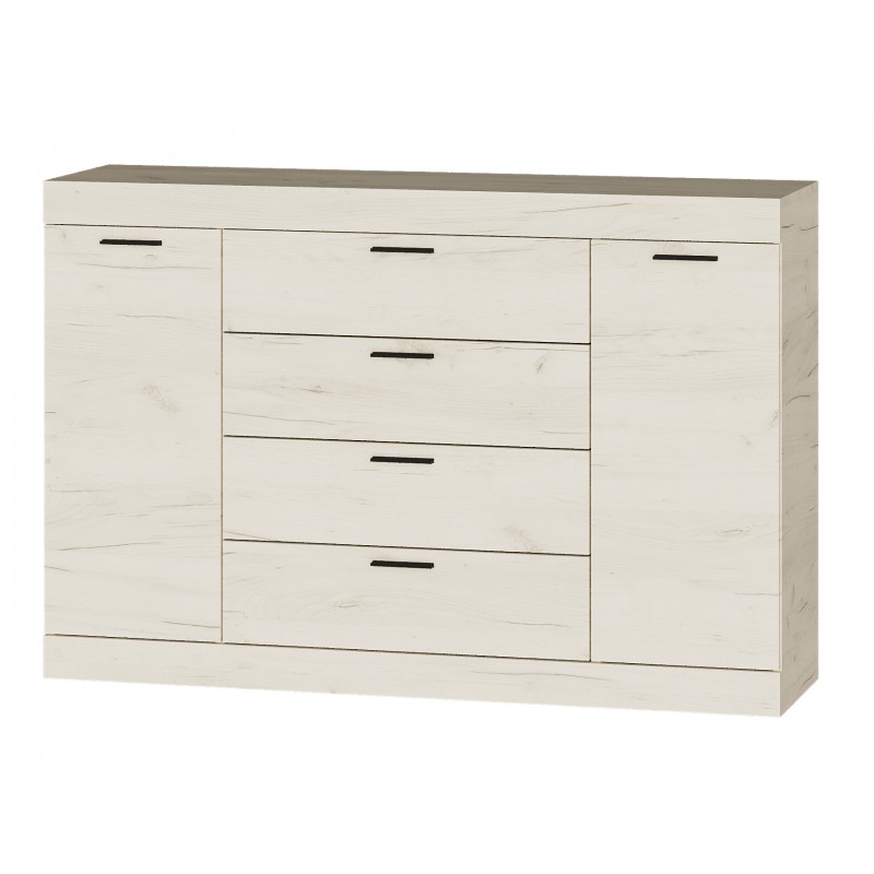 Комод Соната Крафт 8 Дуб Крафт белый