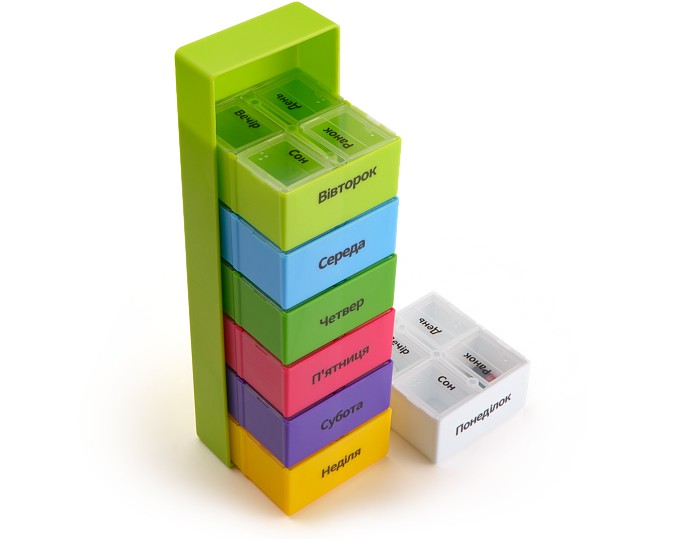 Органайзер MVM для таблеток, PC-02 7 дней