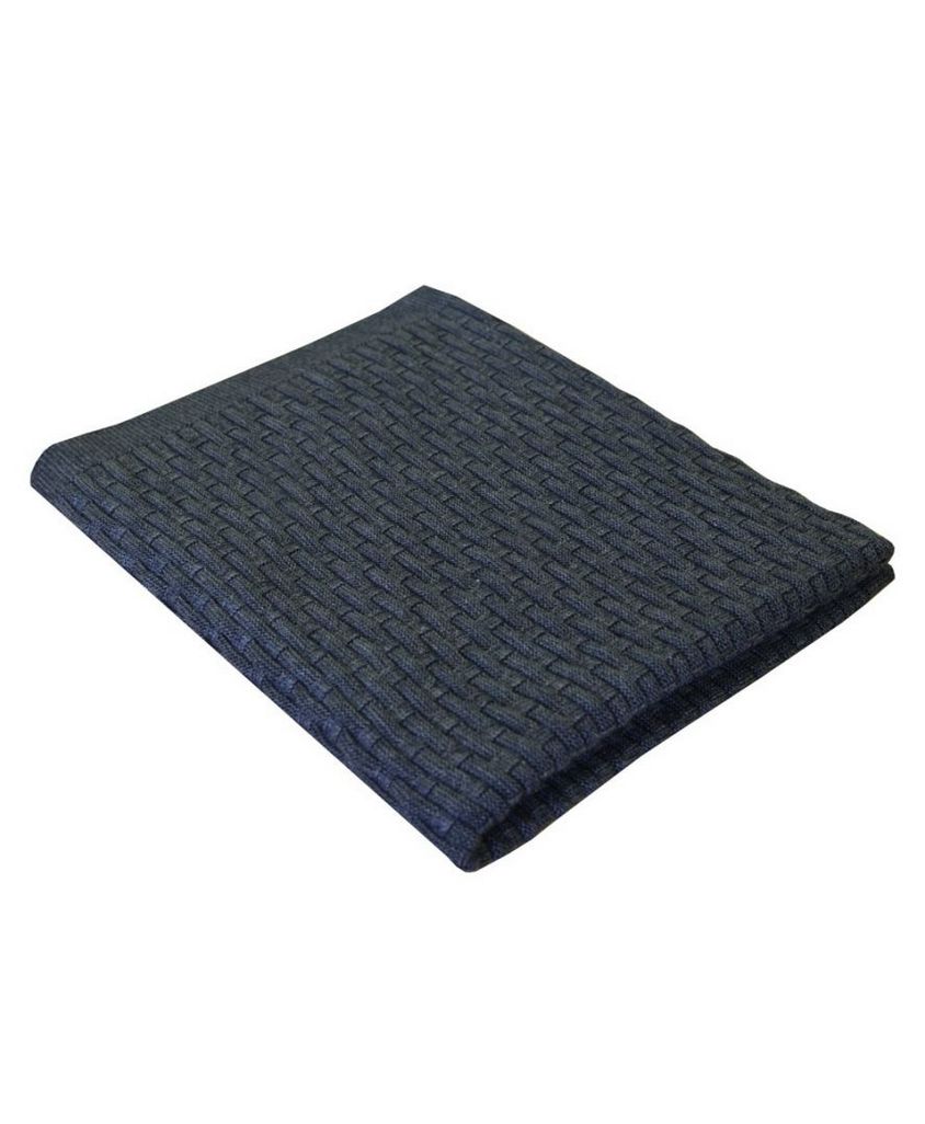 Вязаный плед Прованс Шато Графит 90х130 (6431)