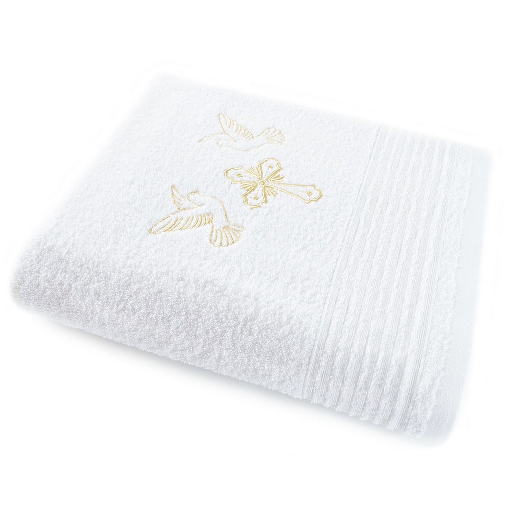 Рушник хрестильний махровий ТM PAPAELLA 70х140 см Білий Рушник хрестильний махровий ТM PAPAELLA 70х140 см Білий