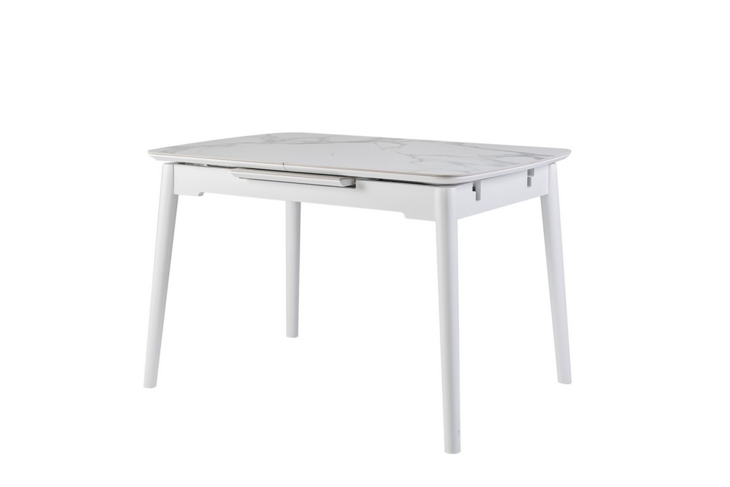 Стол обеденный раскладной TM-76 Вайт Клауд/Белый 120(160)х80x76 см Стол обеденный раскладной TM-76 Вайт Клауд/Белый 120(160)х80x76 см