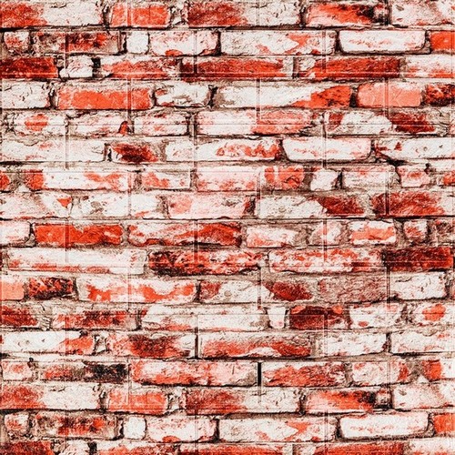 Самоклеюча декоративна 3D панель під цеглу Червоно-Біла 70х77х0,4см  SW-00000533 Самоклеюча декоративна 3D панель під цеглу Червоно-Біла 70х77х0,4см  SW-00000533