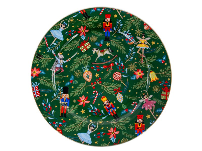 Набір тарілок "Green Christmas" 6 шт Набір тарілок "Green Christmas" 6 шт