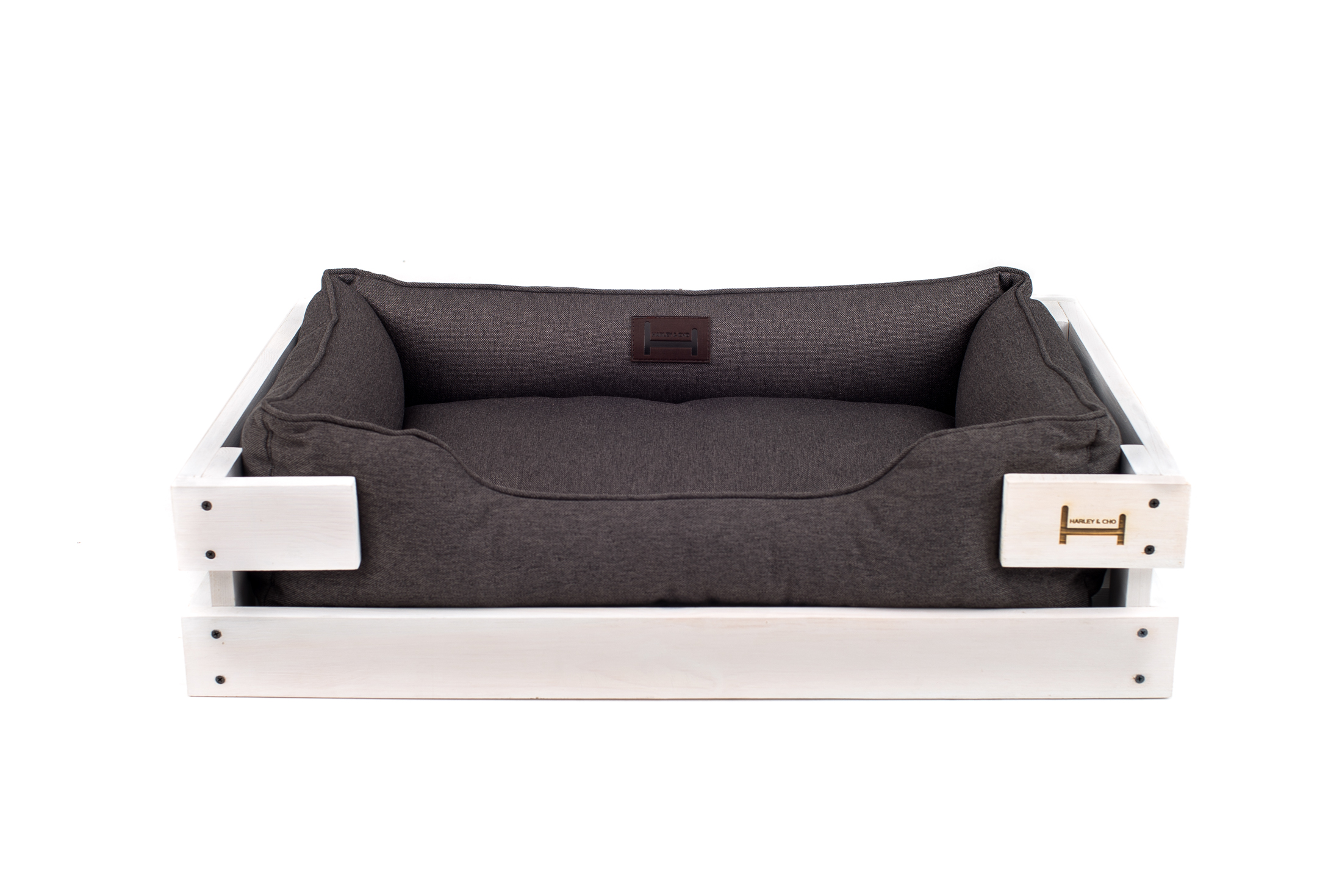 Лежак Dreamer White + Gray S 60x45