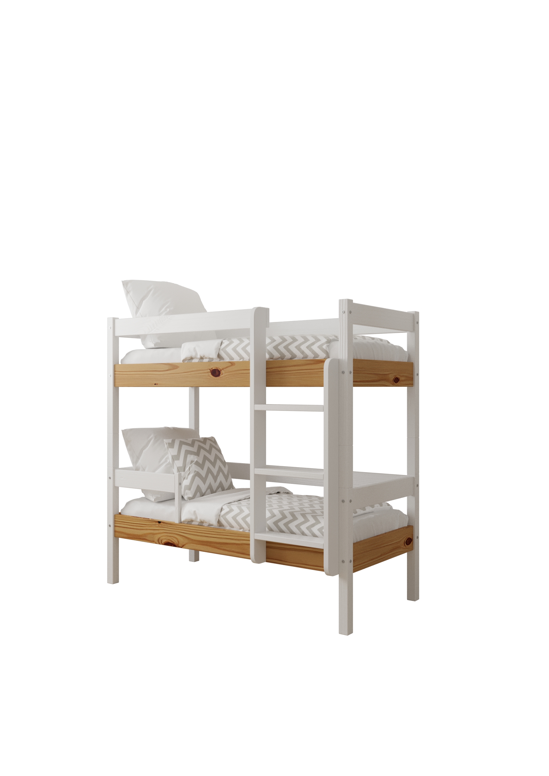 Кровать двухъярусная Немо 70х190 см  Аляска+орех