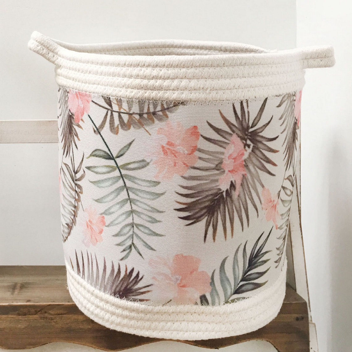 

Кошик Berni Home для іграшок, білизни, зберігання речей Big Plant, Leaf, Рожевий