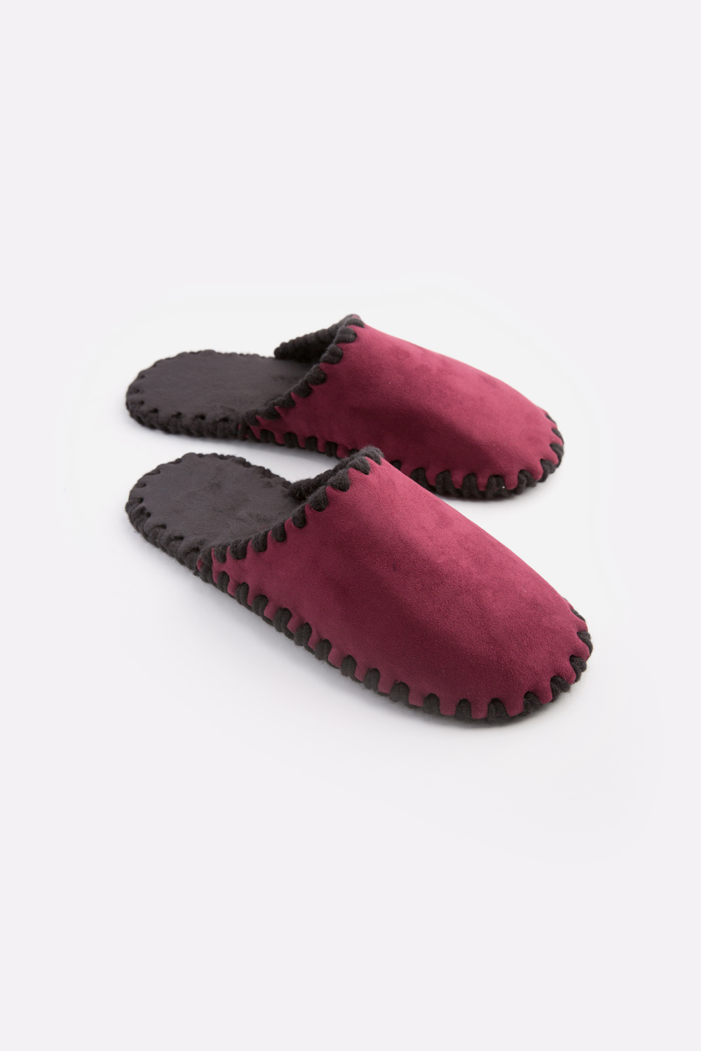 Чоловічі домашні капці Family Story Класичні закриті Сливові