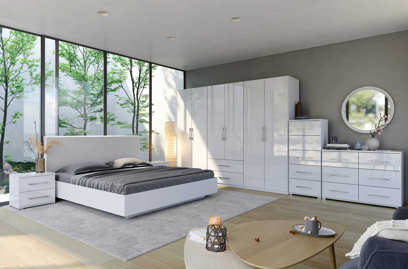 Спальня Фемили с 3-х дверным шкафом