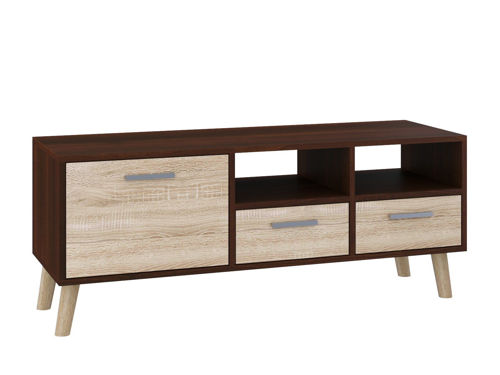 Тумба под телевизор Мираж Орех+Сонома