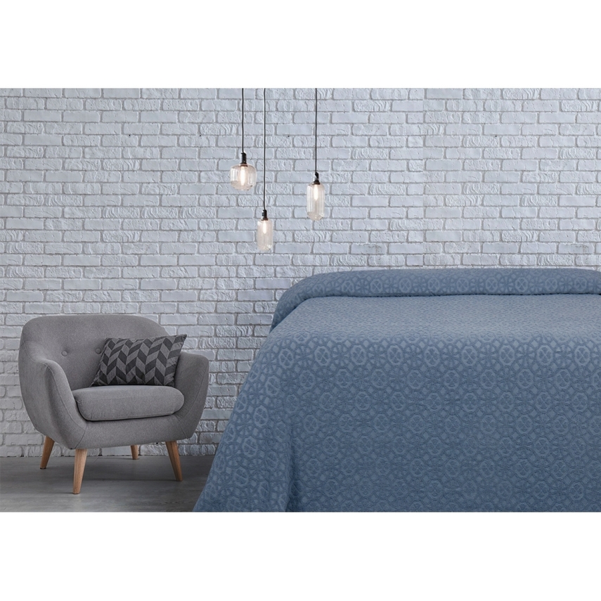 

Простирадло махрове Lotus - Deco денім 200Х220, Синій
