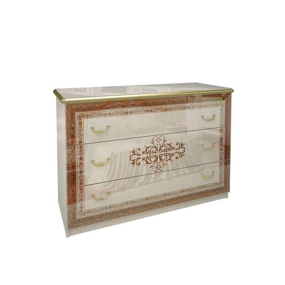 Комод  Дженнифер Бежевый 3 ящика