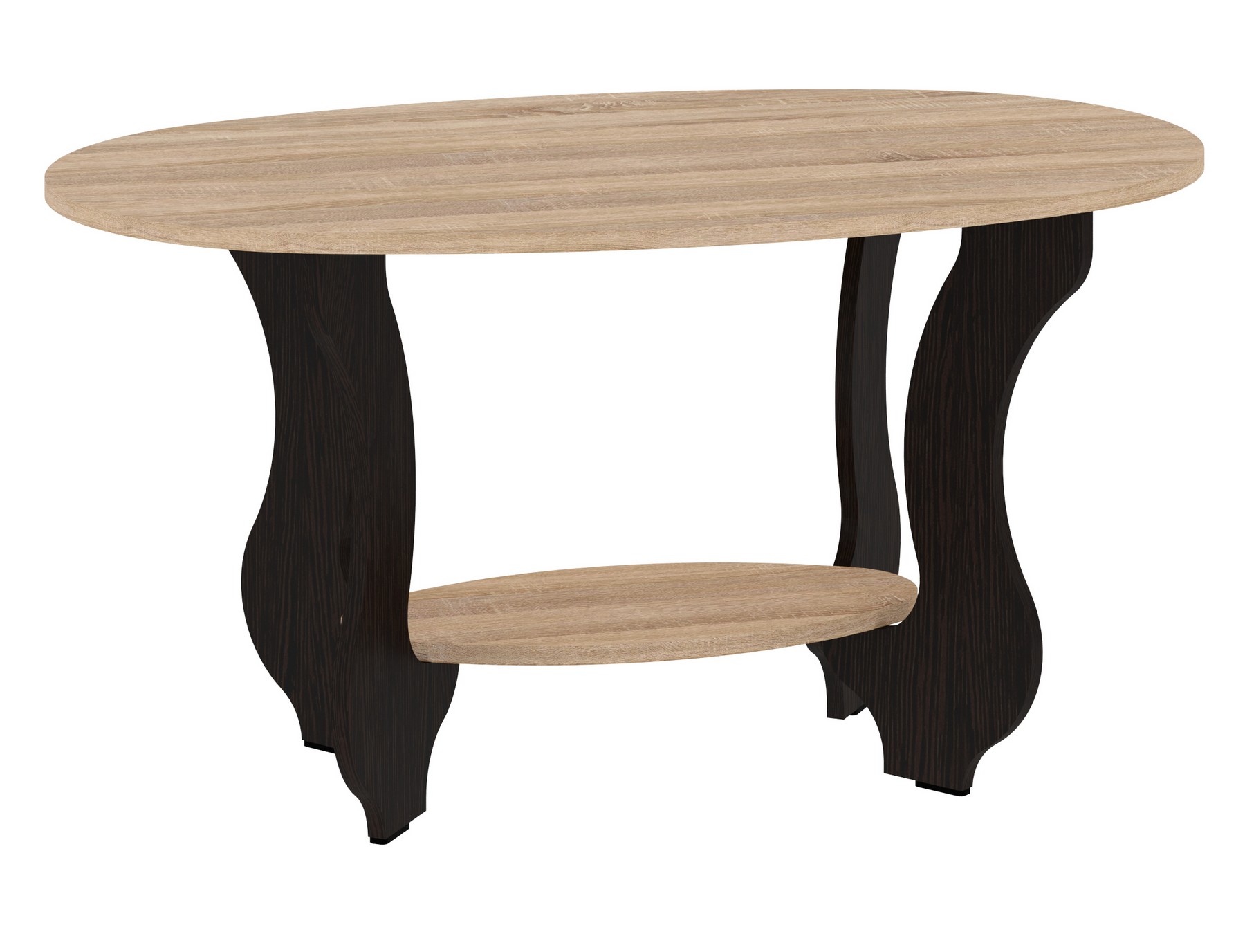 Журнальный столик Тюльпан Венге+Сонома