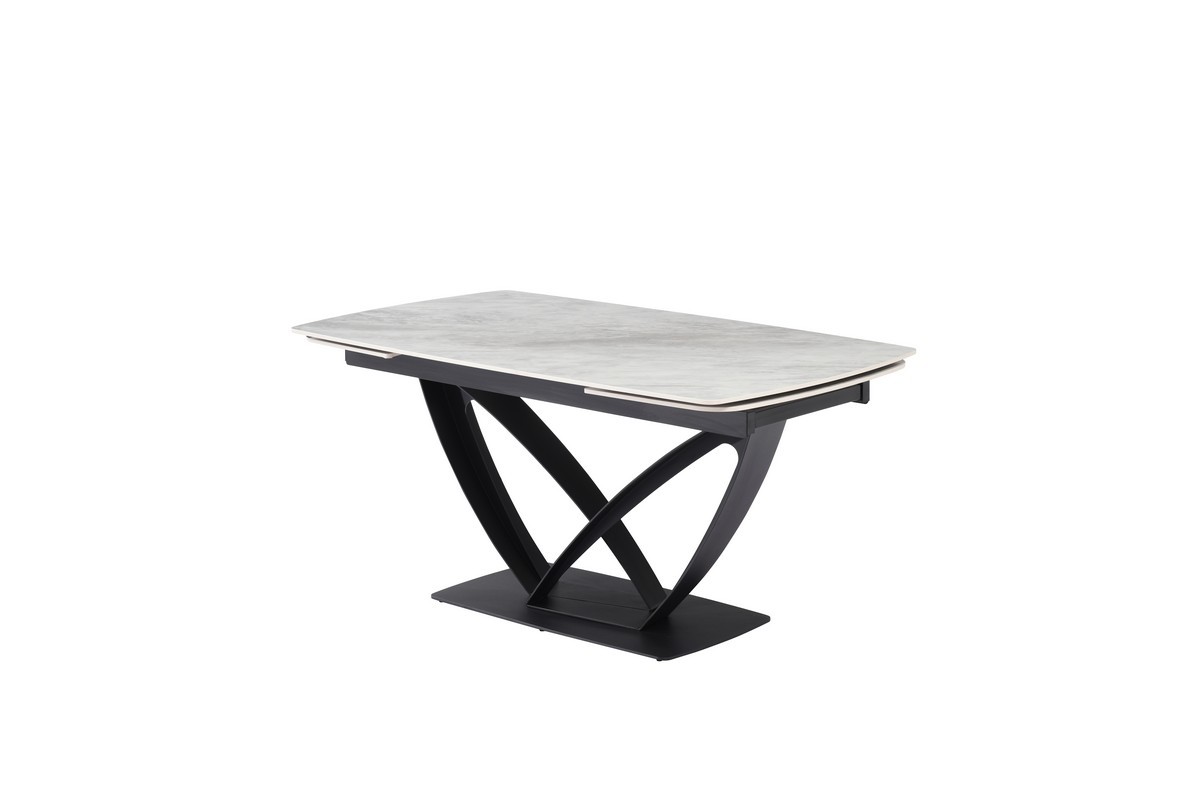 Стол обеденный керамический TML-950 (Массимо) ребека грей/черный