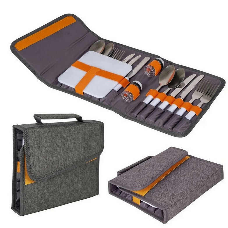 Набор столовых приборов Bo-Camp Picnic 16 Pieces 4 Person Grey Набор столовых приборов Bo-Camp Picnic 16 Pieces 4 Person Grey