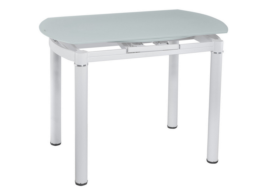 Стол обеденный раскладной  DT 8111 Белый сатин 100х60(100)