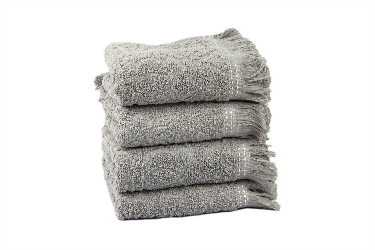 Рушник Izzi Home 30х50 жаккард сірий 350г/м2 Рушник Izzi Home 30х50 жаккард сірий 350г/м2