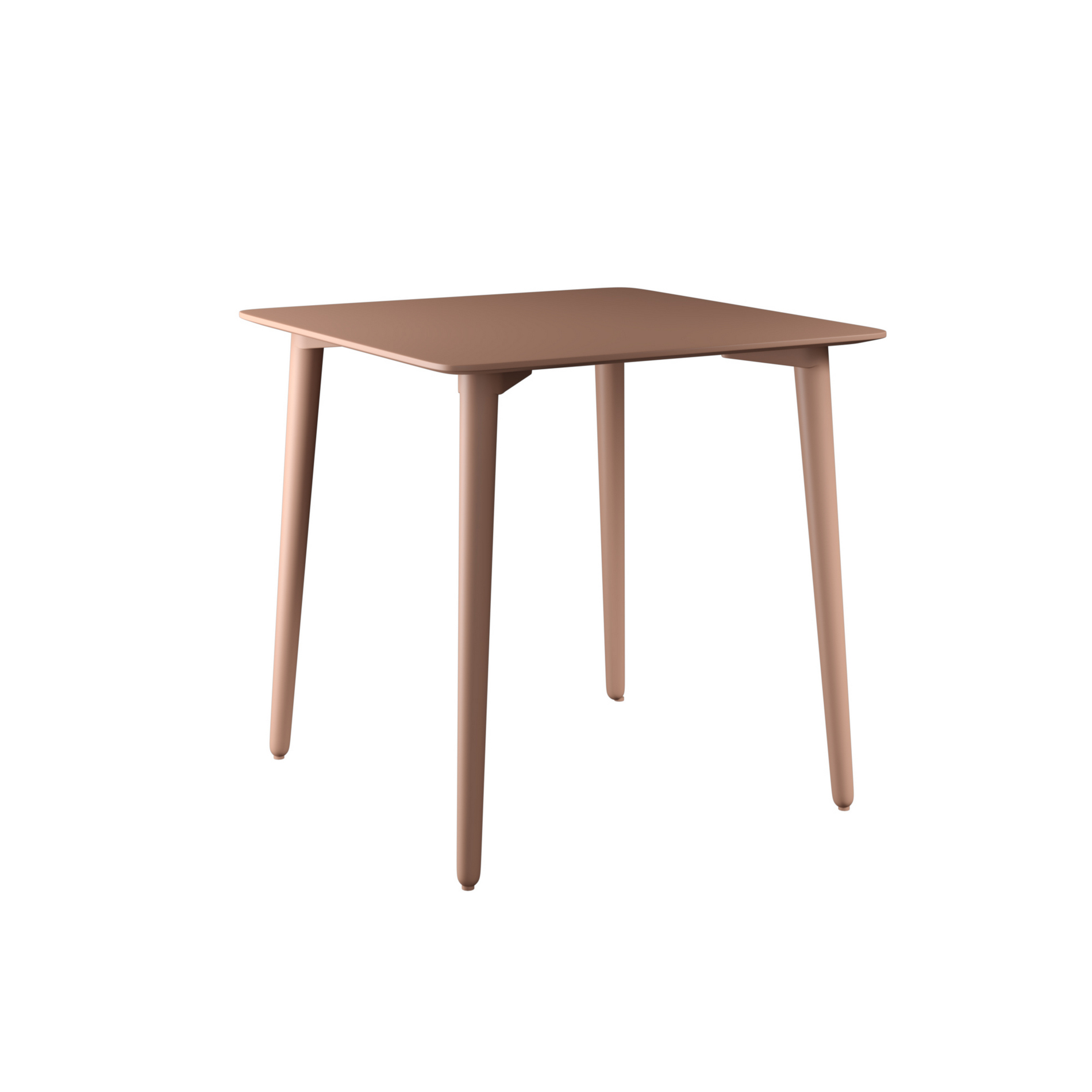 Стол обеденный  Dan 80х80 бежево-красный