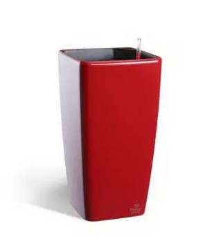 Вазон із системою автополиву Quadrato Flower Lover 22x22x41 червоний глянцевий Вазон із системою автополиву Quadrato Flower Lover 22x22x41 червоний глянцевий