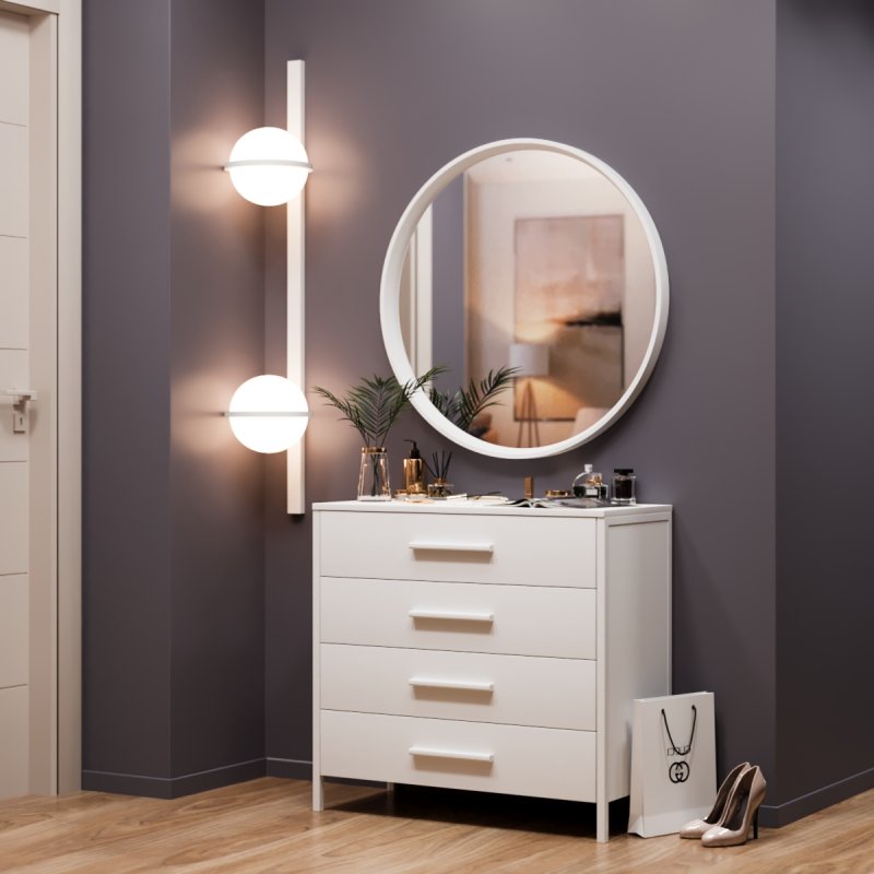 Прихожая  Саванна Белая - цвет белый Прихожая  Саванна Белая - цвет белый