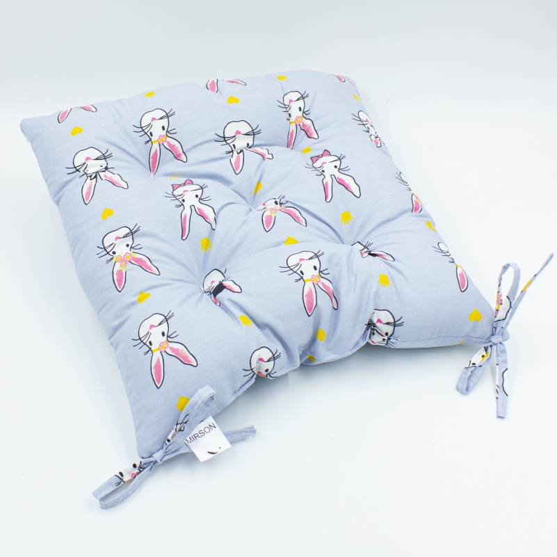 Подушка для стільця MirSon Бязь Принт 17-0527 Bunnies