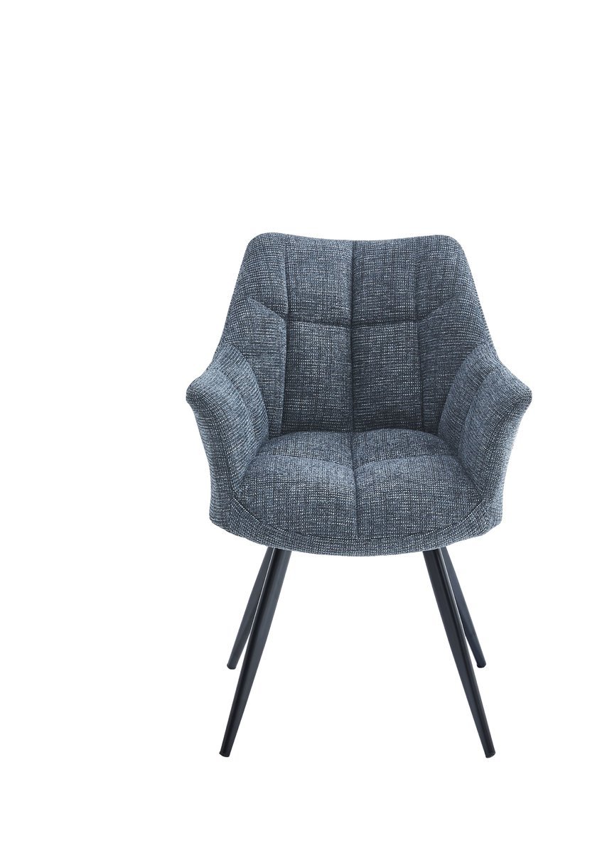 Стул-кресло STEFAN черный каркас/темно-серый