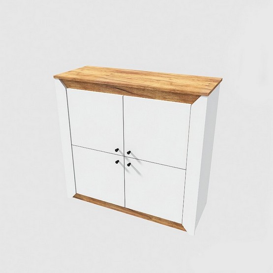 Тумба четырёхдверная Нордик 980 белая