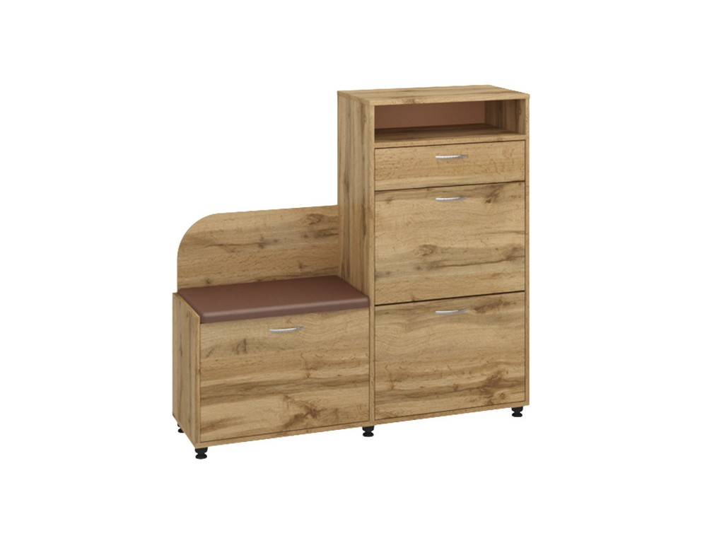 Тумба для обуви Б-5 Тахо+коричневый