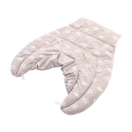 Грелка-компресс с зернами пшеницы с воротником ТМ IDEIA 44х46х24 IDEIA/корона беж