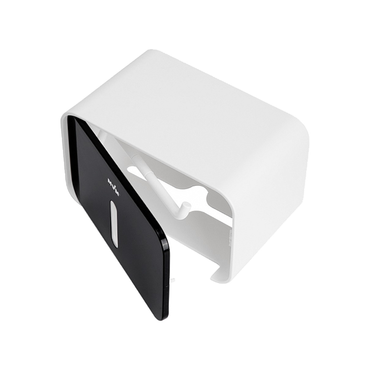 Держатель MVM для туалетной бумаги  BP-15, белый/черный