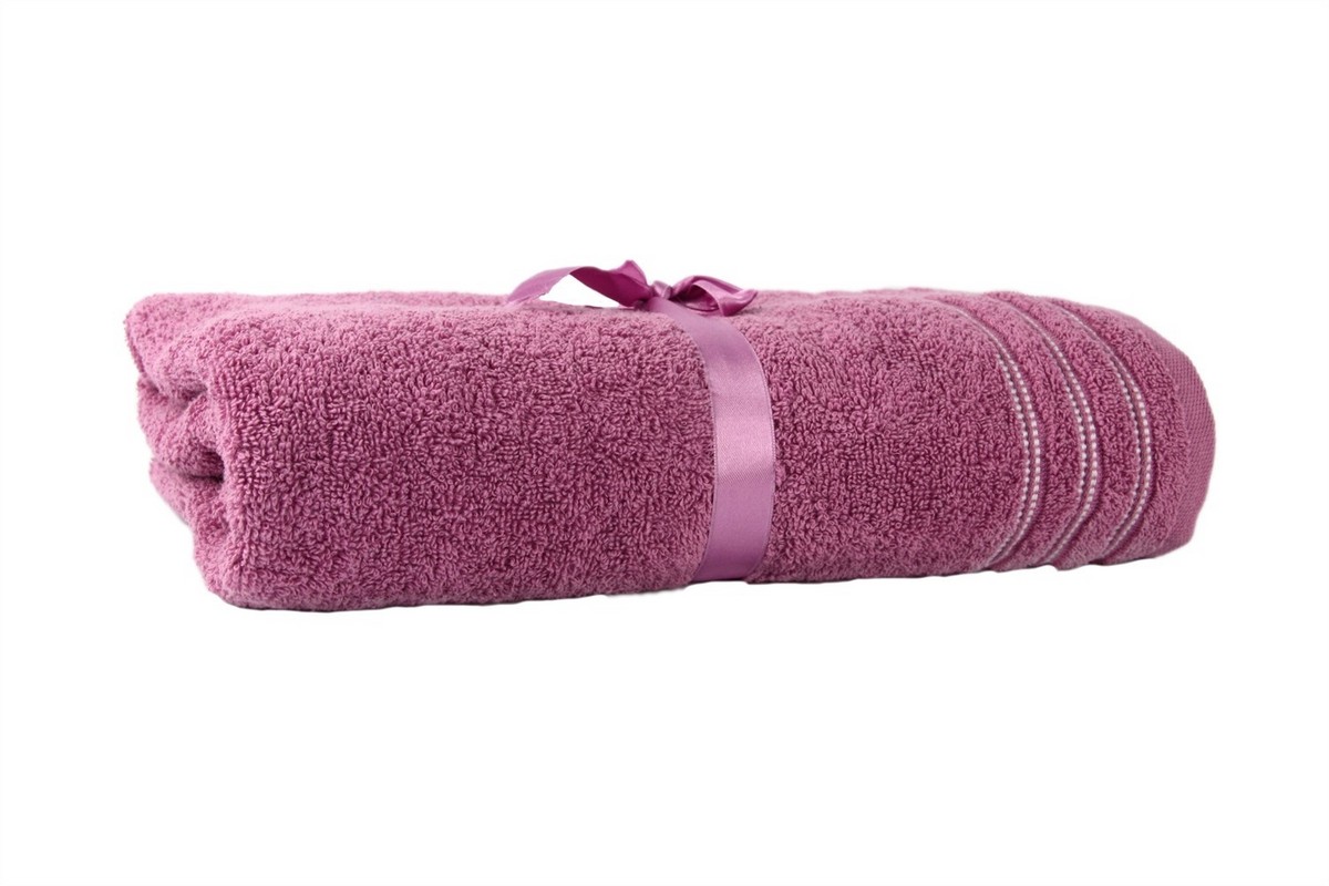 Набор полотенец Izzi Home Rubin Stripe т. розовый 70х130 1шт.460г/м2