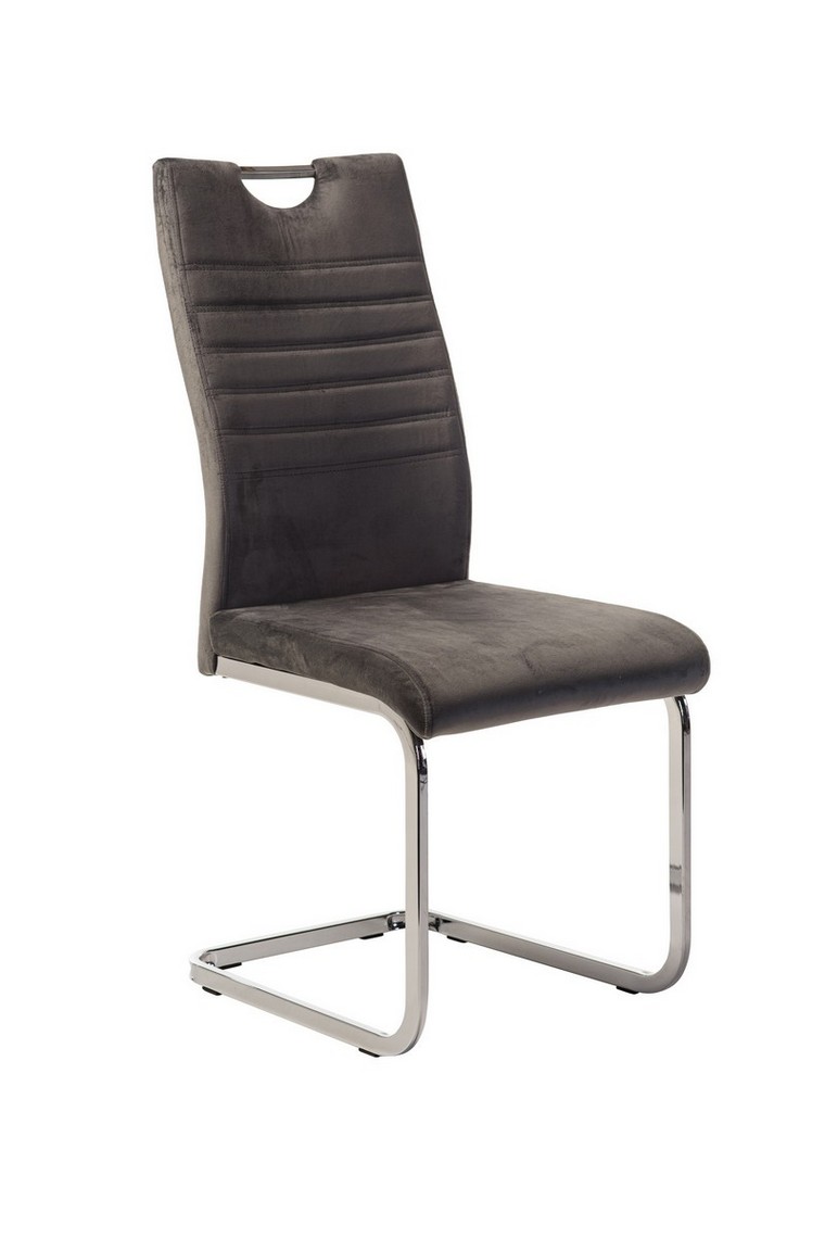 Стул  S-120 серый вельвет