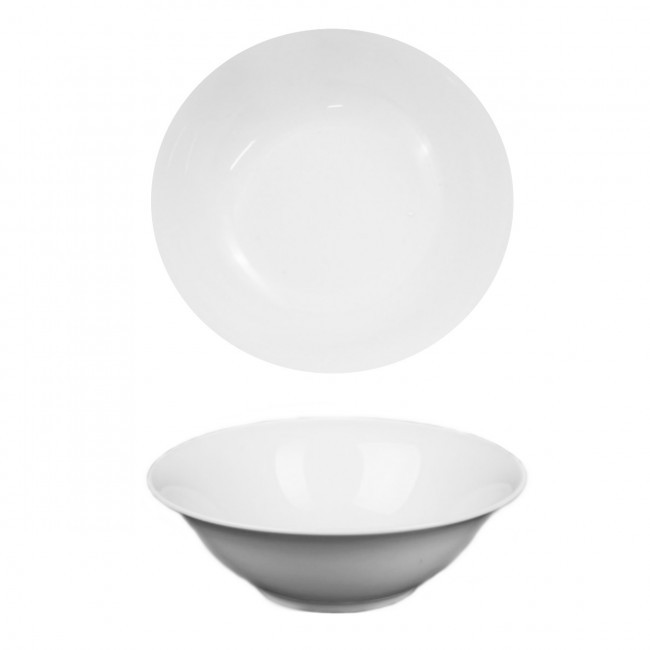 Набір салатників Helios білий глибокий 400 мл 6 шт HR1217