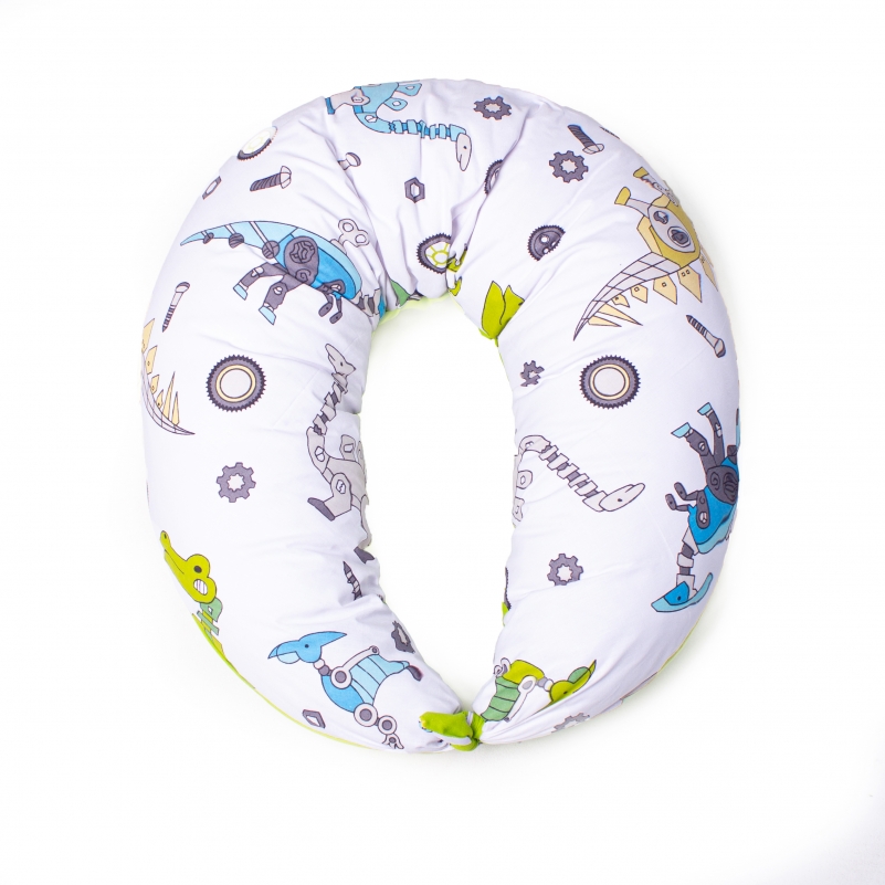 Подушка для беременных и кормления №8658 PL 17-0576 Dinosaur robot 100% Memory