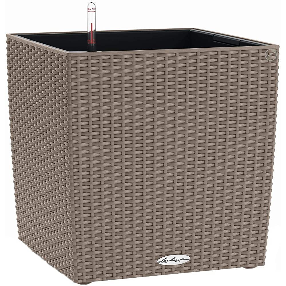 Умный вазон Lechuza Cube Cottage 50, песочно-коричневый (15396)