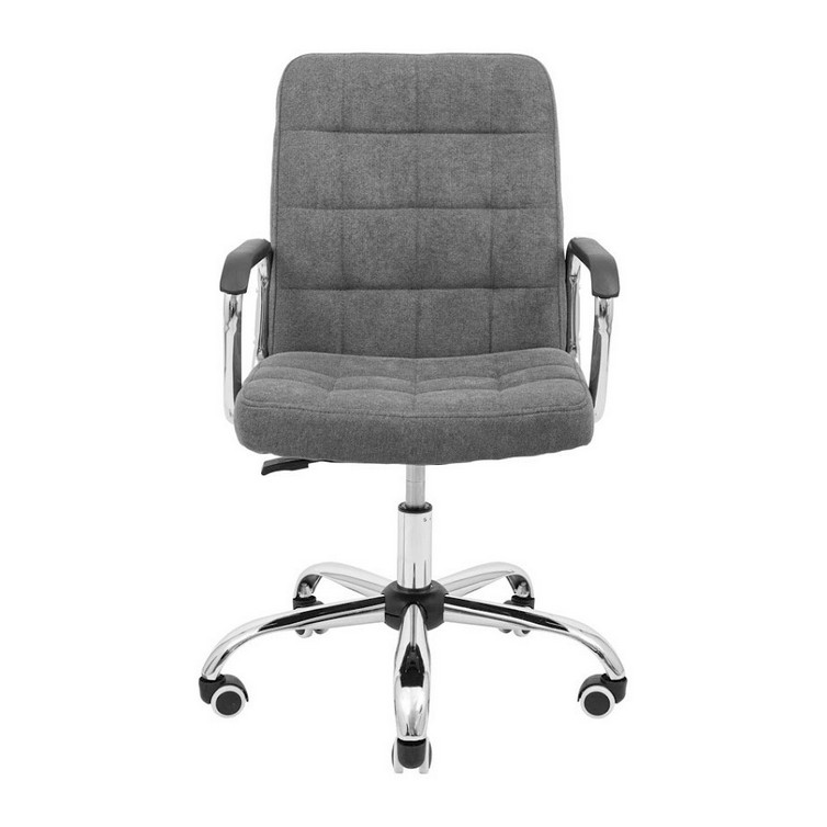Кресло офисное  Брукс Хром серое ADD0002751