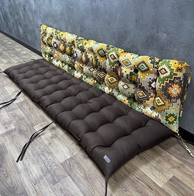Подушка на піддони/гойдалки/каркаси панама комбінована «Carpet green» Подушка на піддони/гойдалки/каркаси панама комбінована «Carpet green»