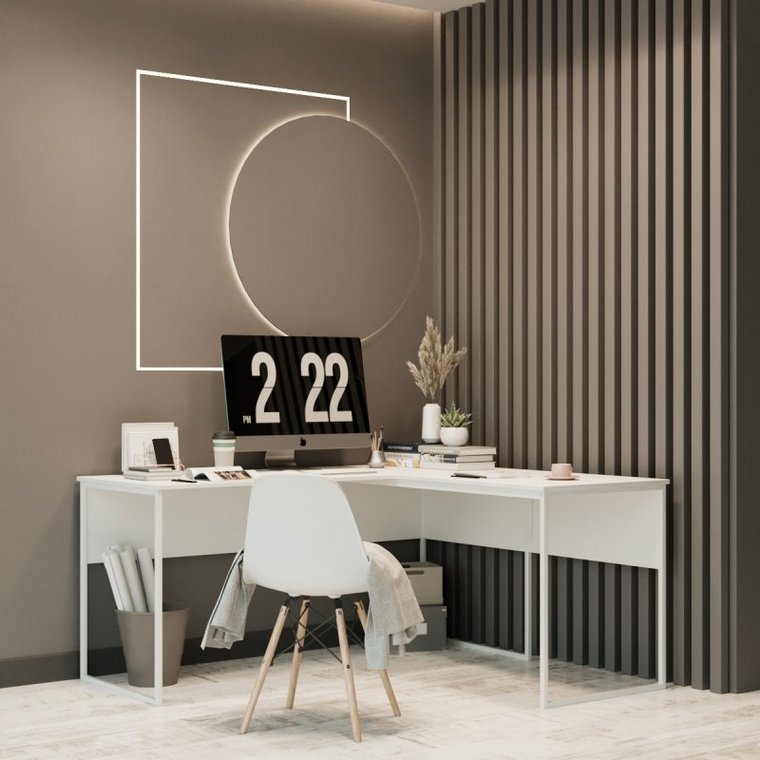 Стол офисный  Формат Белый/ Белый