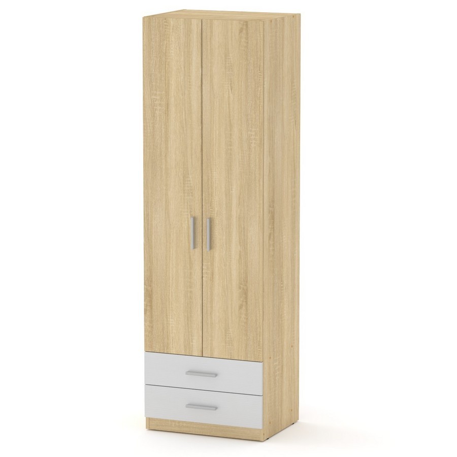 Распашный шкаф №12 дуб сонома/нимфея альба