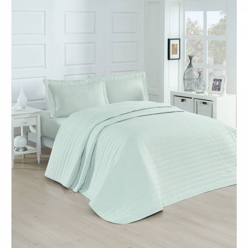 

Покривало стьобане Eponj Home - Monart mint 220Х240, М'ятний