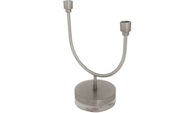 Подсвечник Duet 125 Silver/White Подсвечник Duet 125 Silver/White