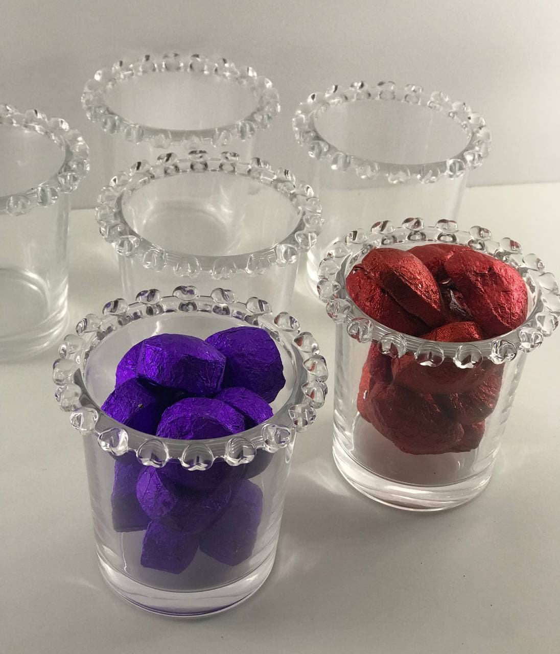 Набор пиал Olens Прозрачное Сердце 6 шт, 180 мл Набор пиал Olens Прозрачное Сердце 6 шт, 180 мл